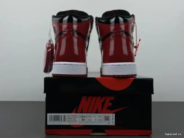 Jordan Air OG High 1 Patent 555088-063 Bred 0417